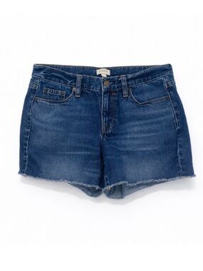 J.Crew 5” Inseam Raw Hem Denim Shorts | Dark Wash | Size 26